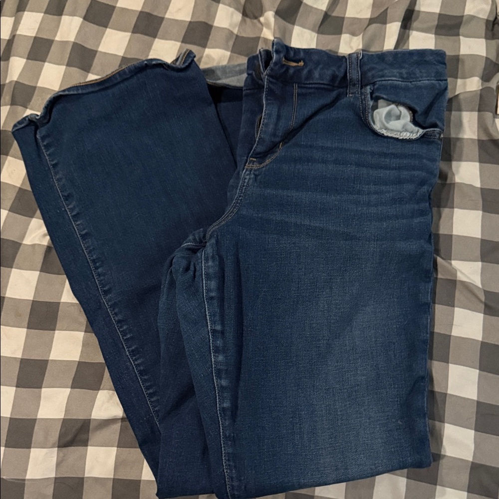 American Eagle Outfitters Women's Dark Blue Boot Cut Jeans